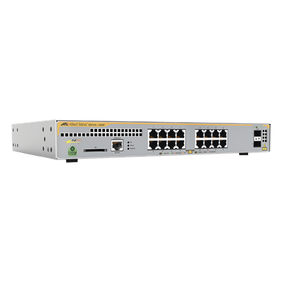 AT-IE210L-18GP-60 - Switch Industrial-Lite PoE+ administrable capa 2 / 16 Puertos Gigabit + 2 SFP / 247 W PoE+ / 0°C a 65°C / 26.8 Mpps