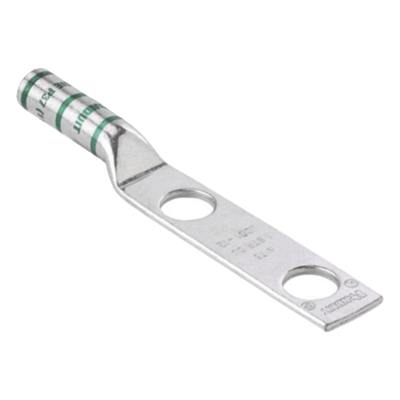 LCC2-38D-Q - Conector de Compresión de Cobre / 2 Orificios 3/8" / Separación 1" / Cable 2 AWG / Paquete 25 Piezas