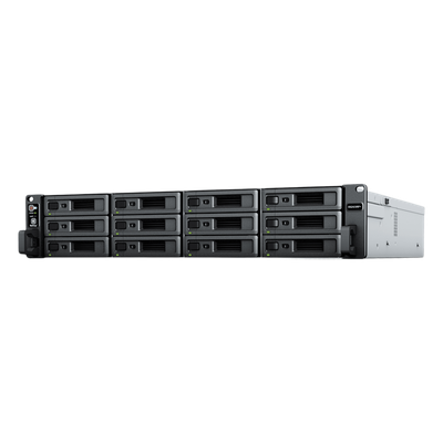 RS2423RP+ - Servidor NAS Rack / 12 Bahías / 2U / Hasta 432 TB / 10GbE Integrado / Fuentes Duales Hot-Swap / RAID / Expansión PCIe 3.0 x8