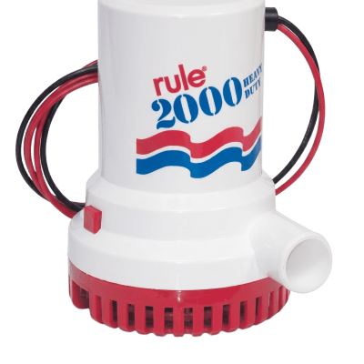 Rule Bomba de Achique Sumergible / 2,000 GPH / 24V CD 12