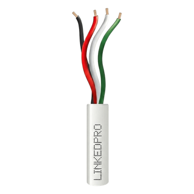 LP224W/1000 - Cable para Alarma / 4x22 AWG / Cobre Sólido / 305 m (1000 ft) / Clasificación CM / Blanco