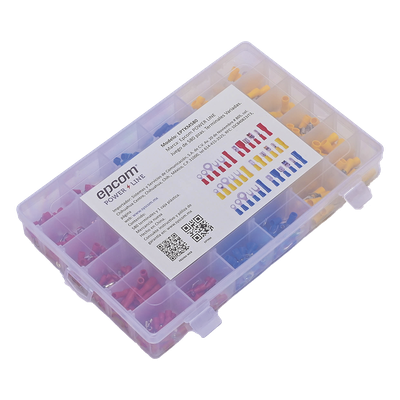 EP-TKM-580 - Juego de 580 pzas. Terminales Variadas con Forro y Caja de Almacenamiento.
