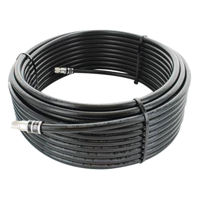 951-175 - Jumper Coaxial / 75 Ohm / 22.86 m (75 pies) / Blindaje 90 dB / Conector F Macho / RG11 Equivalente LMR400-75