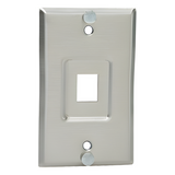 KWPY - Placa de Pared Telefónica, Salida de 1 Puerto Keystone, de Acero Inoxidable