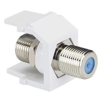 NKFWH - Módulo Acoplador Coaxial Tipo F / Keystone / 75 Ohms / 3.0 GHz / 29.6x16.7x21.8 mm / 1.17x0.66x0.86 ft