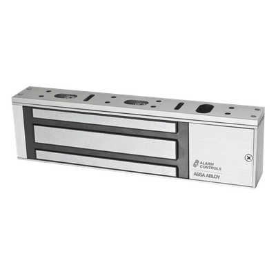 AC1200S - Chapa Magnética / 1200 lbs Fuerza de Retención / Voltaje Dual 12/24 V DC / Montaje Sin Herramientas / UL 10C, UL 294, ULC-S104