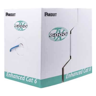 PUR6004BU-ME - Cable UTP / Categoría 6 Mejorado / 23 AWG / 305 m (1000 ft) / 4 Pares / CMR Riser / Cobre Sólido
