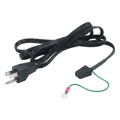 ACORD1 - Cable de Alimentación para Ventilador / 1.52 m (5 ft) / Enchufe 3 Puntas a Tierra / 1 o 2 Ventiladores / Tierra Positiva