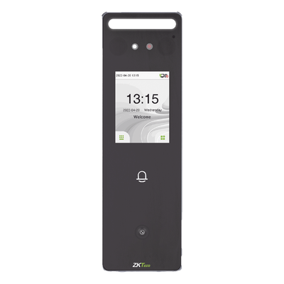 SPEEDFACE-V3L-QR - Terminal de Control de Acceso / Reconocimiento Facial y QR / Pantalla Táctil 2.4 Pulgadas / IP65 / 1 Puerta / 500 Usuarios Faciales