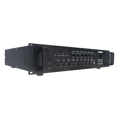DS-QAE0A240G1-VB6/110 - Amplificador de Audio / 240 W / 6 Zonas Independientes / Bluetooth / USB / SD / 70V / 100V / Montaje en Rack