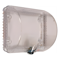 STI-9105 - Protector para Termostatos / Policarbonato Transparente / Montaje Empotrado o Superficie / -40°C a 121°C / Resistente a UV