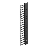 PS1CM238 - Organizador Vertical de Cables Rack / 48 UR / Acero Negro / Sección 95x208 mm / Capacidad 726 Cables / Fijación Flecha 1.75 pulg