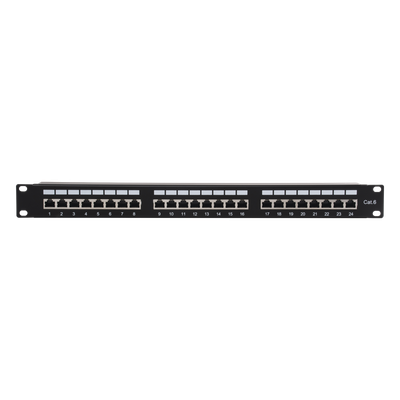 LP-PP-630 - Panel de Parcheo / 24 Puertos / Cat6 / Blindado STP / 1U / 19 Pulgadas
