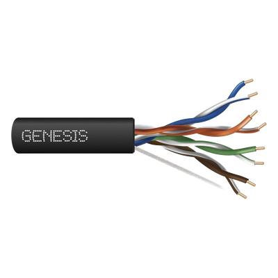 6360-1108 - Cable UTP Cat6 / 4 Pares / Cobre Sólido / 305 m (1000 ft) / Resistencia UV / Certificación CMR / 350 MHz