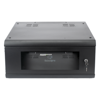 SR-1904-GN2G - Gabinete de Pared / 4U / 635mm (2.08 ft) Profundidad / Cristal Templado / Acero Reforzado