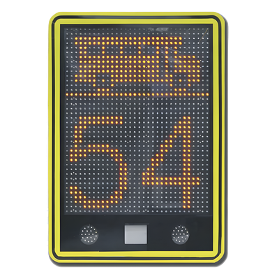 XRADARLEDG - Radar de velocidad / 3 dígitos / LED 32x40 ámbar / 24.150 GHz / -20°C a +70°C / 3.54 x 2.56 x 0.43 ft