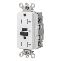 HUB-GFS-G5362-W - Contacto GFCI / 20 A / 125 V / Resistente a Intemperie / A Prueba de Manipulaciones / Grado Industrial / NEMA 5-20R / Blanco