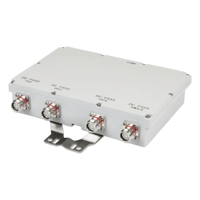 BK-962E - Cuadruplexor / 700-850-PCS-AWS / 250W / -161dBc PIM / 4.3-10 IP67 / 2.3ft
