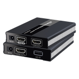TT371KVM - Kit extensor KVM ( Teclado, video, Mouse ) HDMI 1080P @ 60 Hz, 60 metros con cable CAT5e/6