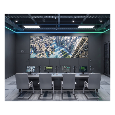 DS-VW3X20B55 - Kit Videowall 3x2 / 6 Pantallas 55" Full HD / Decodificador 16CH 4K / Base de Piso / Hikvision