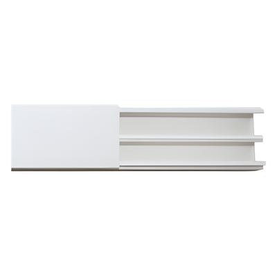 TMK-1735 - Canaleta de PVC / 17 x 35 mm / 2.5 m (8.2 ft) / Auto-extinguible / Resistente a UV