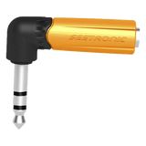 MP3-PM-R - Adaptador de Audio Estéreo / Jack 1/4in a 1/4in / Ángulo Recto / Carcasa Plástica