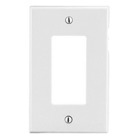 HUB-P26W - Tapa para Contacto Rectangular / Decorador / Policarbonato Termoplástico / 4.63 x 2.88 x 0.25 in / Vertical / Blanco