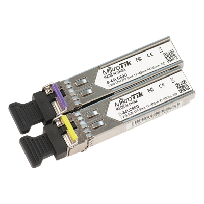 S-4554LC80D - Par de Módulos SFP / 1.25G / SM / 80 km / LC / Industrial -40°C a +85°C / DDM