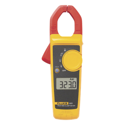 FLUKE-323 - Pinza Amperimétrica True RMS / Corriente CA 400 A / Tensión CA/CC 600 V / CAT IV 300 V / CAT III 600 V / Resistencia 4 kΩ