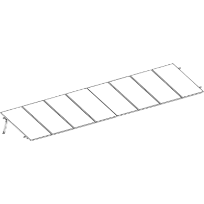 KITBASEL1X8 - Sistema de Montaje Solar BASEL / Flat Roof Single Row / 8 Módulos / 140 km/h Viento / Riel N-S 2.14 m / Inclinación 15°