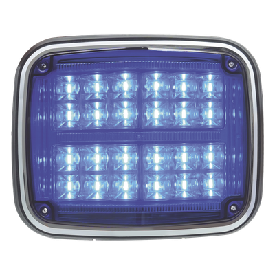 XT1895B - Luz de Advertencia LED / 24 LEDs / 11 Patrones Programables / IP67 / 12-30 VCC / 24 W / Policarbonato
