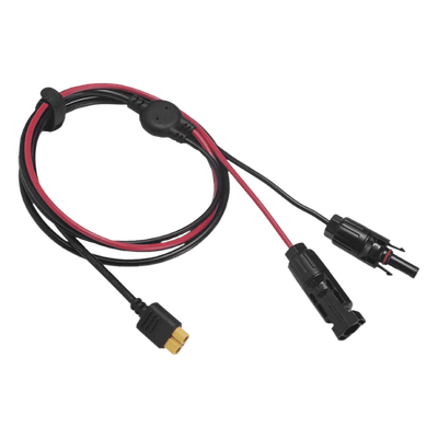 LMC4XT60I2.5M - Cable Fotovoltaico / 2.5 m (8.2 ft) / 12 AWG / MC4 Macho-Hembra + XT60 / Negro