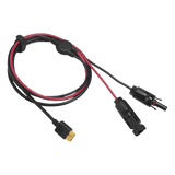 LMC4XT60I2.5M - Cable Fotovoltaico / 2.5 m (8.2 ft) / 12 AWG / MC4 Macho-Hembra + XT60 / Negro