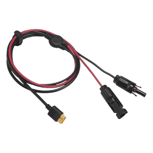 LMC4XT60I2.5M - Cable Fotovoltaico / 2.5 m (8.2 ft) / 12 AWG / MC4 Macho-Hembra + XT60 / Negro