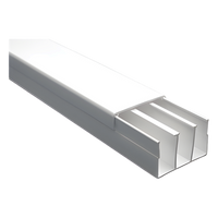 TEK-62-ST - Canaleta con tapa / PVC autoextinguible / 40 x 62 mm / 2.5 m (8.2 ft) / Blanco / NOM-001-SEDE-2005