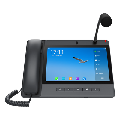 A320I - Teléfono IP Android / 20 Líneas SIP / Pantalla Táctil 10.1' / Wi-Fi Dual / Bluetooth / PoE / Puertos Gigabit / Video H.264