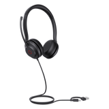 UH35-DUAL-TEAMS-USB-C/A - Diadema USB Profesional / Cancelación de Ruido 60% / Altavoz 35 mm / Micrófono Dual / Luz de Ocupado / Diseño Ergonómico