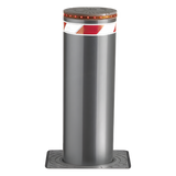 XB-220-H06K - Bolardo Hidráulico / Diámetro 220 mm / Altura 600 mm / Resistencia Impacto 250,000 J / 120 Ciclos/Hora / LED Rojo y Reflectivo