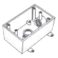 RR-0508 - Caja Condulet / 3/4" (19.05 mm) / Dos Bocas / Aluminio Diecast / Intemperie / Volumen 303.4 cm³