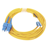 LP-FO-D-LCU-SCU-05 - Jumper de Fibra Óptica / Monomodo 9/125 / LC/UPC-SC/UPC / Dúplex / PVC 2.0 mm / 5 m (16.40 pies)