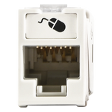 U6A-H02NS - Jack / Cat6A UTP / Montaje Híbrido Plano y Angulado / Terminación 110 / Industrial -10 a 60°C / UL 94 V-0