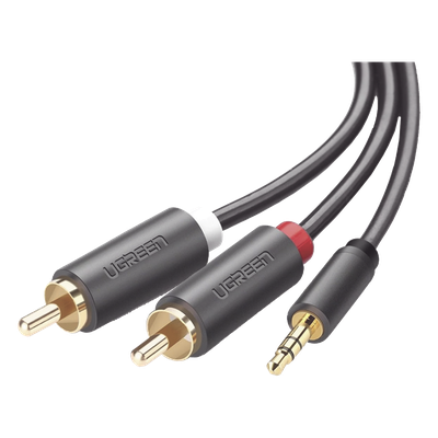 10512 - Ugreen 10512 cable de audio 3 m 2 x RCA 3,5mm Negro