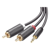 10512 - Ugreen 10512 cable de audio 3 m 2 x RCA 3,5mm Negro