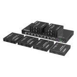 TT-828N - Extensor HDMI sobre IP / 1x8 Distribuidor / 4K @ 60 Hz / 70 m (229.7 ft) / HDR10 / 18 Gbps / PoC / S/PDIF / RS232