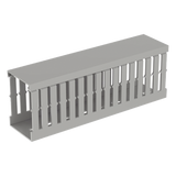 MC50X75IG2 - Canaleta ranurada tipo F / 49.5 mm ancho / 72.4 mm alto / 2 m largo / 6.56 ft / PVC libre de plomo / Grado UL94V-0