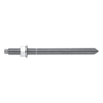 EQA-C10-130 - Espárrago Químico / Acero Galvanizado M10 / Longitud 130 mm / Rosca 90 mm / Resistencia 5.8 / Anticorrosión