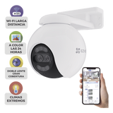 CS-H80X - Cámara PT IP / 4K Ultra HD / Panorámica 360° / Visión Nocturna Color 30 m (98.4 ft) / Lente Dual / Wi-Fi / IP65