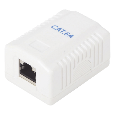 LP-WP-40-C6A - Caja de Pared / 1 Puerto / Cat6A Blindado / T568A/B / 125 VAC / 1.5 A / 750 Ciclos / 0.131 ft x 0.131 ft