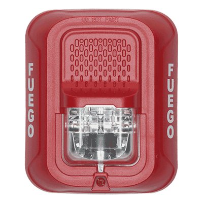 SRL-SP - Lámpara Estroboscópica de Pared / Xenón de Alta Eficiencia / Nivel de Candelas Seleccionable / Diseño Compacto / Rango de Voltaje Ampliado
