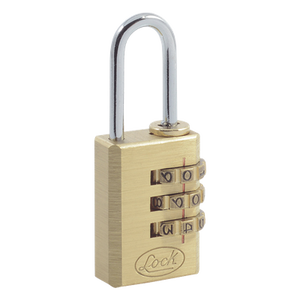 SYS-10CA - Candado de Combinación / Cuerpo Latón 20 mm / Gancho 3 mm / 3 Pasos de Seguridad / Nivel 3 / Discos Programables